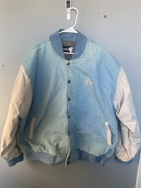 Vintage Westinghouse PCD Men’s XXL denim varsity snap button jacket Pittsburgh